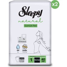 Sleepy Natural Ultra Hassas Günlük Ped Normal 80 Adet Ped