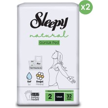 Sleepy Natural Ultra Hassas Günlük Ped Uzun 64 Adet Ped