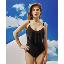 Bonesta Swimwear Askısı Inci Aksesuarlı Tüllü Mayo