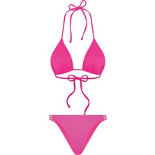 Bonesta Swimwear Üçgen Fuşya Bikini Takımı