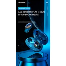 Wekome V36 Bluetooth 5.1-6mm Dual Dinamik Sürücü-Enc Yapay Zeka Mikrofon-Kablosuz Kulaklık Android-Ios Uyumlu-Grey