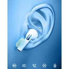 Wekome V52 Bluetooth 5.1-13MM Dinamik Sürücü-Enc Aı Mikrofon-Kablosuz Kulaklık Android-Ios Uyumlu-Beyaz