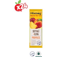 Mixmey Bee Elma Şeftali Propolis 25 gr (24 Lü)