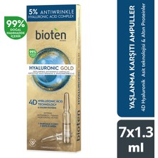 Hyaluronic Gold  Yeniden Dolgunlaştırıcı Ampuller 7x1.5ml