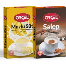 Orçel Salep + Muzlu Süt 200 gr Set