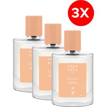 Aqua Di Polo 1987  BOLSENA Sense 50 ml 3'lü Kadın Parfüm Seti