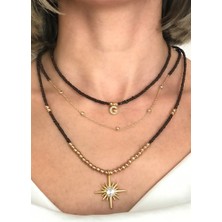 Sose Moda G Harfli 3'lü Set Boncuk Kolye
