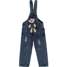 Civil Girls Kız Çocuk Salopet 2-5 Yaş Koyu Mavi