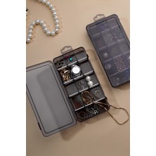 Royaleks 15 Bölmeli Ayarlanabilir Takı Organizeri, Ilaç Boncuk Küpe Kolye Yüzük Toka Kutusu