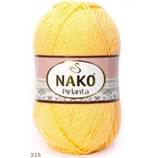 Nako 100 Gr  Pırlanta El Örgü Ipi - Açık Sarı 215