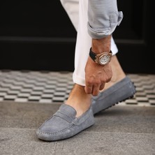 Saillaker’s - Gri Süet Deri Erkek Ayakkabı