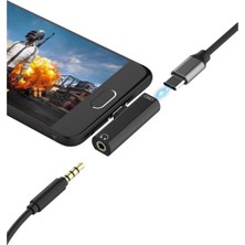 Type C To 3.5mm Stereo Kulaklık Aux Şarj Çevirici Dönüştürücü Adaptör
