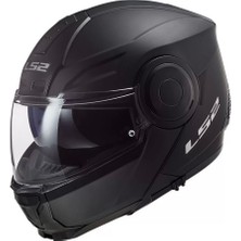 LS2 Scope Mat Siyah Motosiklet Kaskı HPTT Dış Kabuk ve Yıkanabilir İç Pedler ile Konforlu