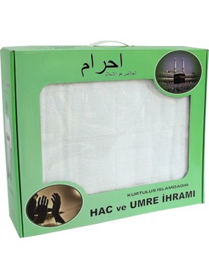 Bambu Ihram - Yeşil Kutulu - Hac ve Umre Için Ihram - 1 Adet