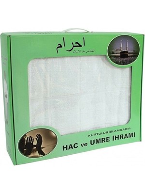 Bambu Ihram - Yeşil Kutulu - Hac ve Umre Için Ihram - 2 Adet