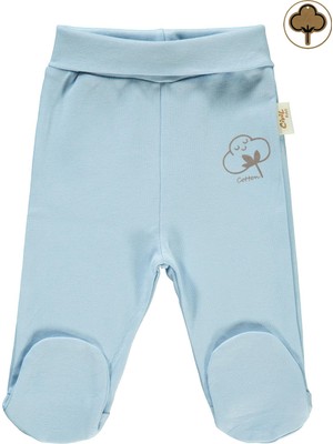 Civil Baby Bebek Organik Patikli Tek Alt 0-6 Ay Mavi