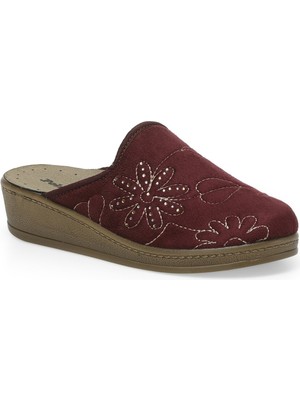 Polaris 603365.Z2PR Bordo Kadın Ev Terliği