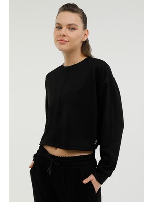 Lotto W-SD603 Lıva 2 Siyah Kadın Sweatshirt
