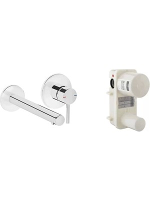 Vitra Origin Ankastre Lavabo Bataryası Sıva Üstü Grubu + Ankastre Lavabo Bataryası Sıva Altı Grubu A42581