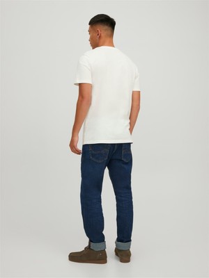 Jack & Jones Jjelogo Tee Ss O-Neck 2 Col AW22 Sn Cloud