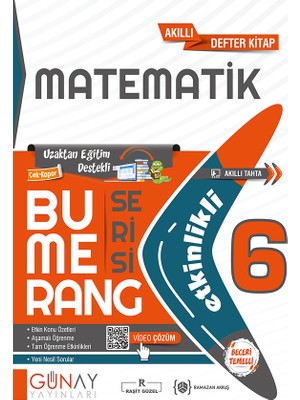 Günay Yayınları Gün&Ay Yayınları 6. Sınıf Bumerang Etkinlikli Matematik