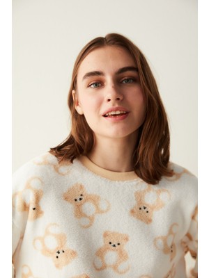Penti Beyaz Cute Bear Pijama Takımı