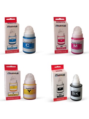 Photoink Canon Gı-40 4 Renk 1 Set Photoınk Plus Mürekkep - Canon GM5040 GM6040 G7040