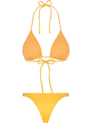 Bonesta Swimwear Üçgen Turuncu Bikini Takımı