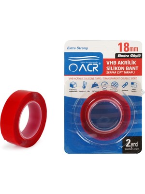 Acr Şeffaf Çift Taraflı Vhb Akrilik Silikon Bant Güvenal