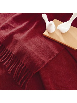 Linens Remedy Akrilik Throw Kırmızı