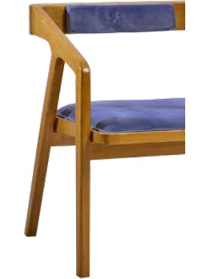 Bengi Ticaret Sandalye ZUS145 Kapitone Sırtlık Model Tam Kolçak Kayın Iskelet Ceviz Lila Renk Kumaş El Yapımı 198721