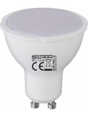 Repplam 10LU Paket GU10 8W - 64W Beyaz Işık LED Ampul Çanak Spot Ampul 560 Lümen