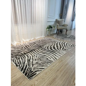 Zebra Desenli Dekoratif Halı