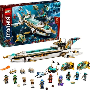 NINJAGO® Hidro Gemi 71756 - 9 Yaş ve Üzeri Çocuklar İçin NINJAGO Kai ve Lloyd#u İçeren Yaratıcı Oyuncak Yapım Seti (1159 Parça)