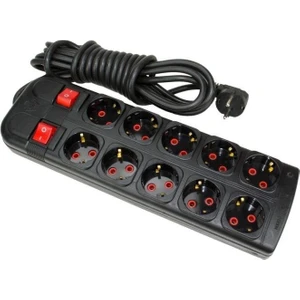 Sistem 2000 10LU Grup Priz 5mt Uzatma Kablolu Anahtarlı  5+5 Birbirinden Bağımsız 3x1.5 Bakır Kablo