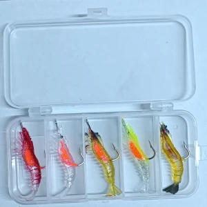 3062 Silikon Karides 5.5cm Suni Yem 5'li Kutu Renk:mix