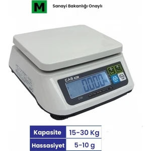 Cas Sw-Iı 30 Kg.onaylı Tartım Terazisi