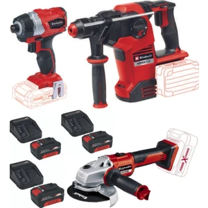 Te-Cı 18 Li Bl Vidalama Herocco 36/28 Kırıcı Delici Axxio 125MM Avuç Taşlama 3X4.0AH Akülü Kömürsüz Set
