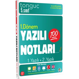 Tonguç Akademi 5. Sınıf Yazılı Notları 1. Dönem 1 ve 2. Yazılı