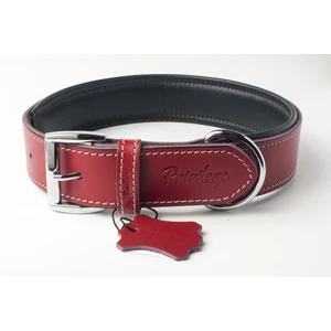 Hakiki Deri Köpek Boyun Tasması M Kırmızı 3X38-47 cm
