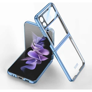 Samsung Galaxy Z Flip 4 Kılıf Renkli Sert Koruma Mavi