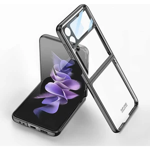 Samsung Galaxy Z Flip 4 Kılıf Renkli Sert Koruma Siyah