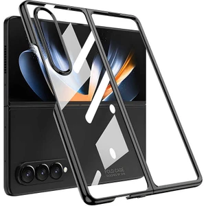 Samsung Galaxy Z Fold 4 Kılıf Renkli Sert Koruma Siyah