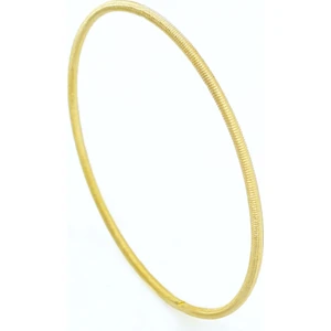 Altın Kaplama Çizgili Ajda Bilezik 2.5 mm BLZ-3048