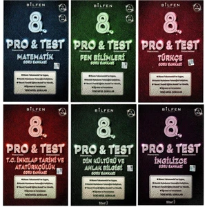 Bilfen Yayınları 8. Sınıf Pro Test Soru Bankası Seti 6 Kitap