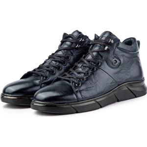 Ranne Hakiki Deri Bağcıklı Kauçuk Taban Erkek Bot