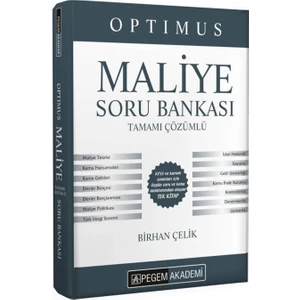 Pegem Akademi Yayıncılık KPSS A Grubu Optimus Maliye Tamamı Çözümlü Soru Bankası