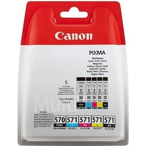 Gı 570/ Clı 571 5 Renk Kartuş Uyumluluk Pixma Mg 5700 Serisi : MG5750 MG5751 MG5752 MG5753 MG6850 MG6851 MG6852 MG6853 MG7750 MG7751 MG7752 MG7753