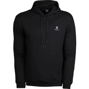 SN73 Basic Hoodie Kapsonlu Erkek Sweat - Siyah