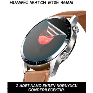 Huawei Watch GT2E (46MM) Uyumlu (2 Adet) Ekran Koruyucu Nano Jelatin
